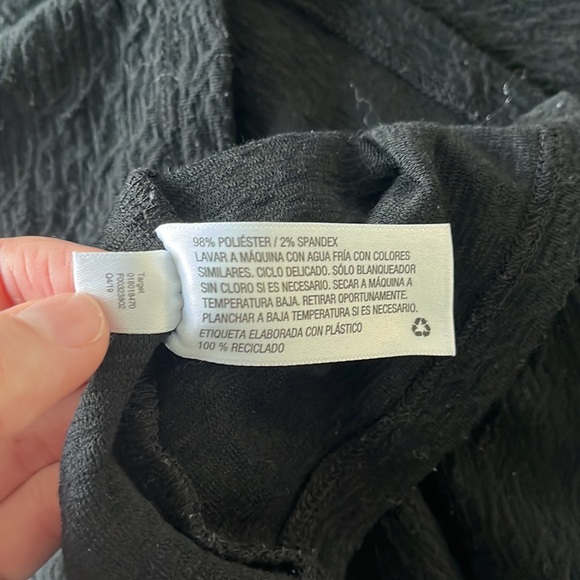 Black puff sleeve T-shirt - Picture 3 of 3